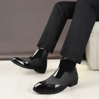 BAXXICO Mens Premium Suede and Faux Leather Chelsea Boots