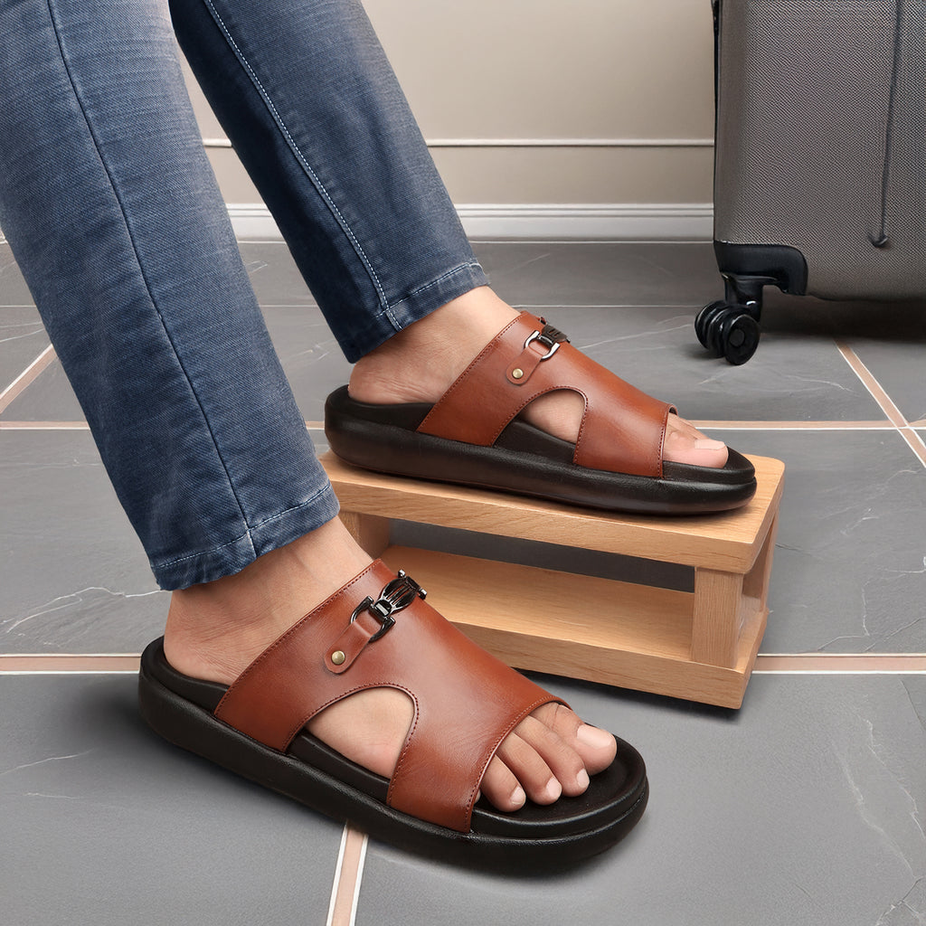 BAXXICO Mens Premium Comfort Slide Sandals with Lightweight