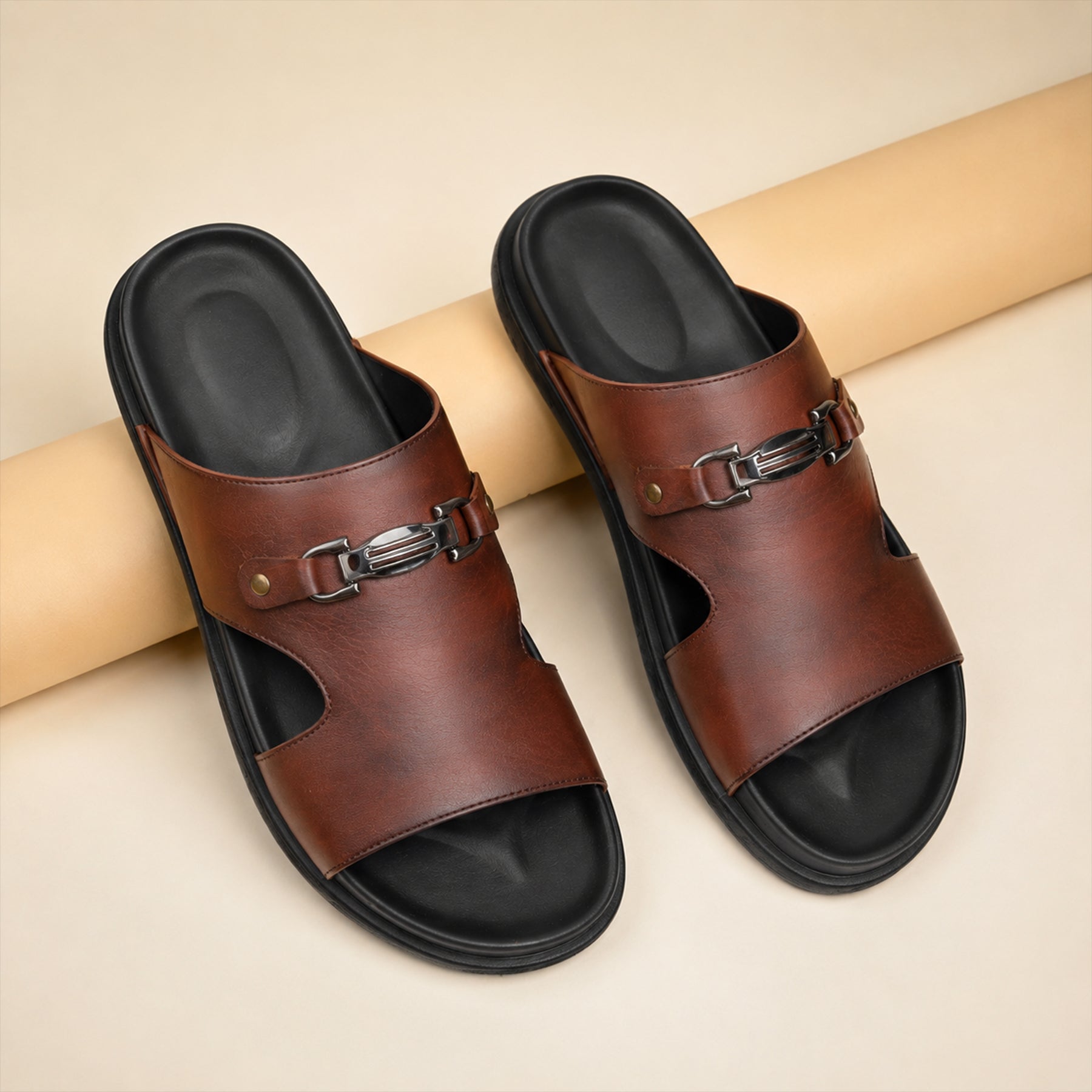 BAXXICO Mens Premium Comfort Slide Sandals with Lightweight