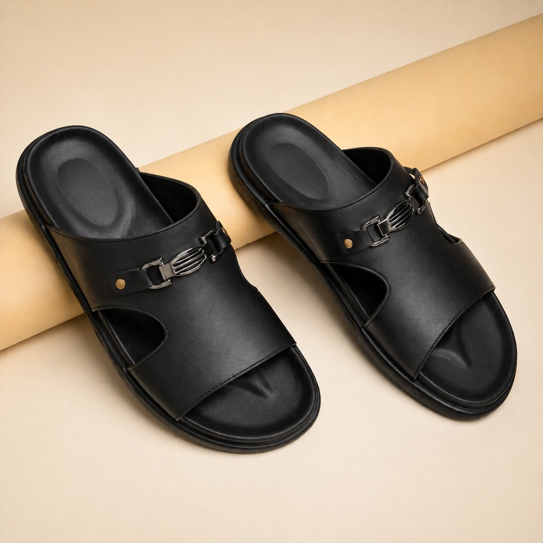 BAXXICO Mens Premium Comfort Slide Sandals with Lightweight