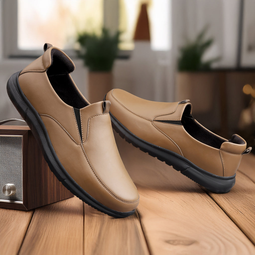 BAXXICO Mens Smart Comfort Slip On Shoes for All Day Wear