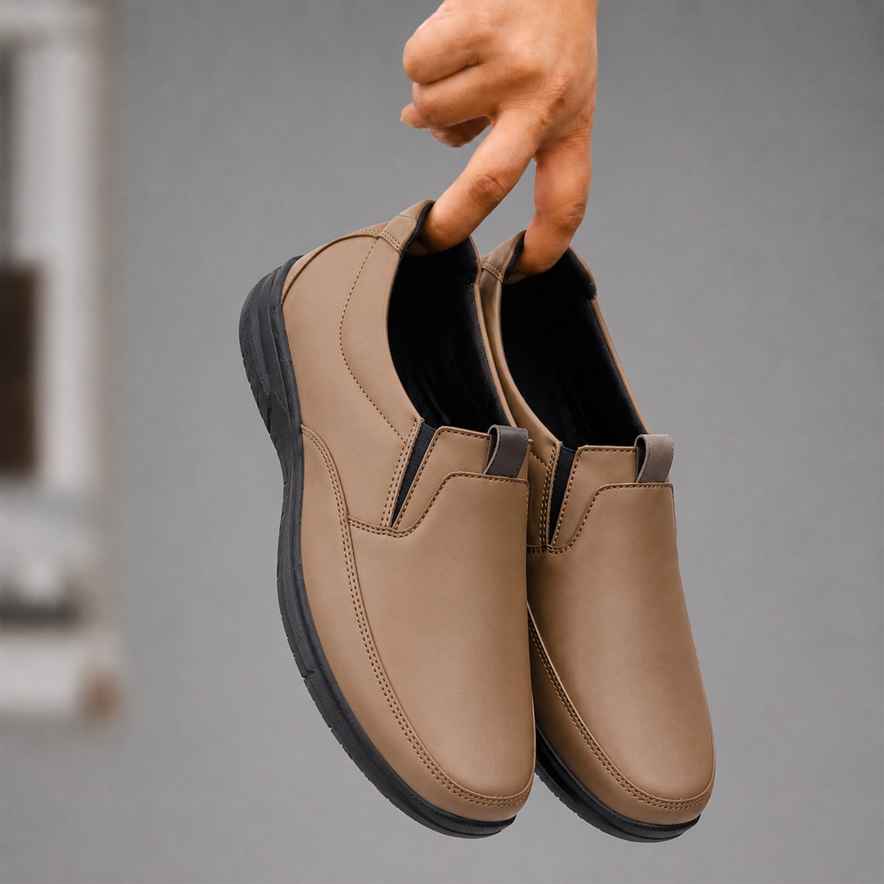 BAXXICO Mens Smart Comfort Slip On Shoes for All Day Wear