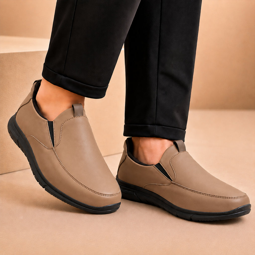 BAXXICO Mens Smart Comfort Slip On Shoes for All Day Wear