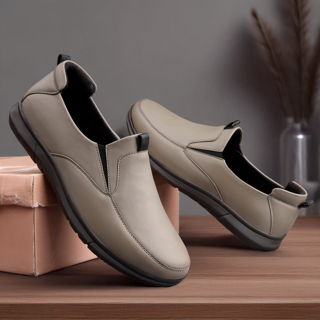 BAXXICO Mens Smart Comfort Slip On Shoes for All Day Wear