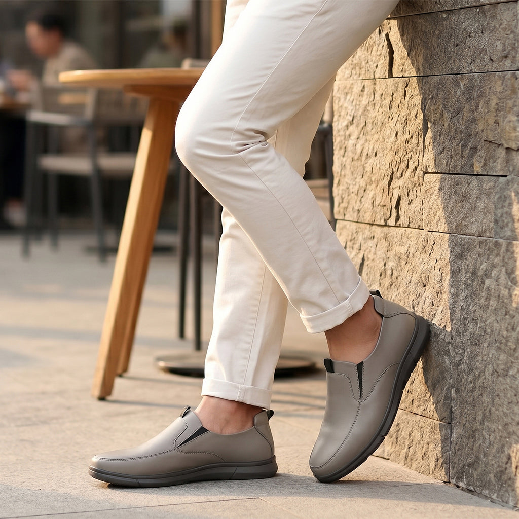 BAXXICO Mens Smart Comfort Slip On Shoes for All Day Wear