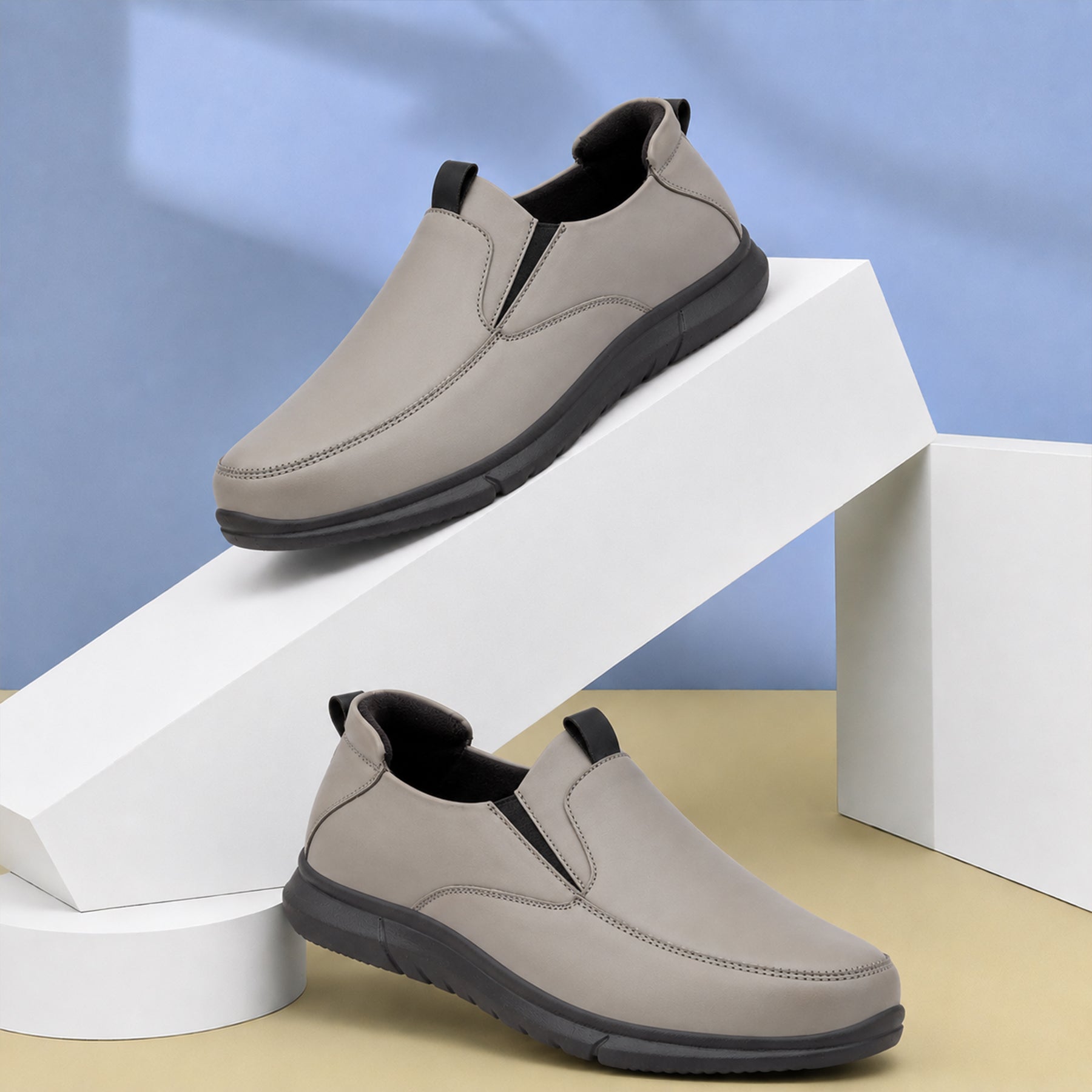 BAXXICO Mens Smart Comfort Slip On Shoes for All Day Wear