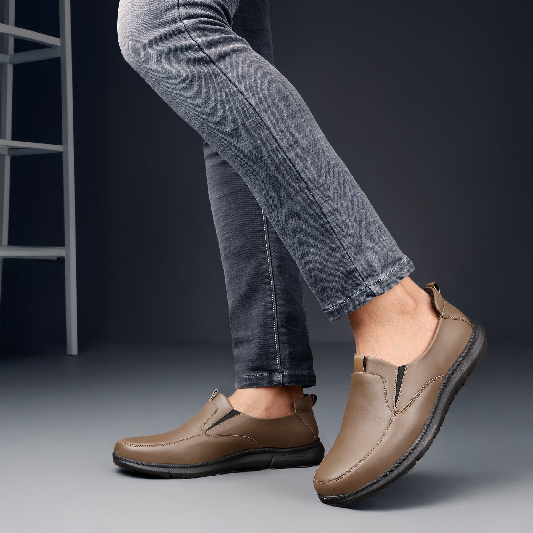 BAXXICO Mens Smart Comfort Slip On Shoes for All Day Wear