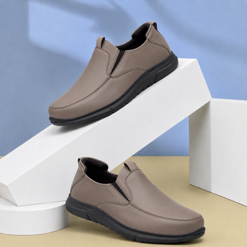 BAXXICO Mens Smart Comfort Slip On Shoes for All Day Wear
