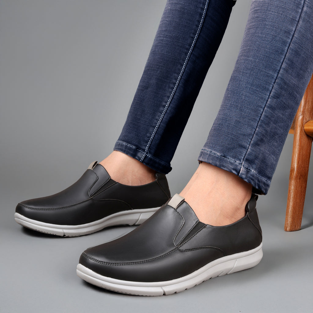 BAXXICO Mens Smart Comfort Slip On Shoes for All Day Wear