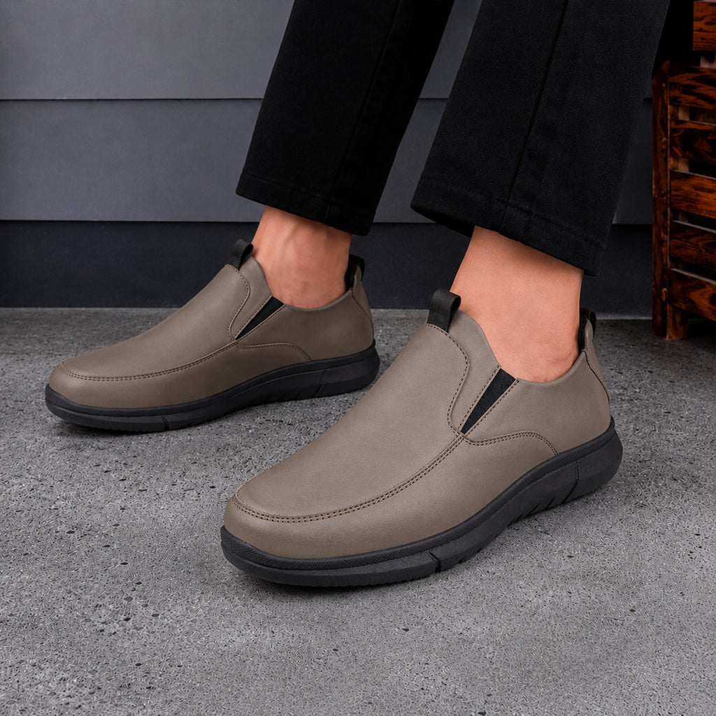BAXXICO Mens Smart Comfort Slip On Shoes for All Day Wear