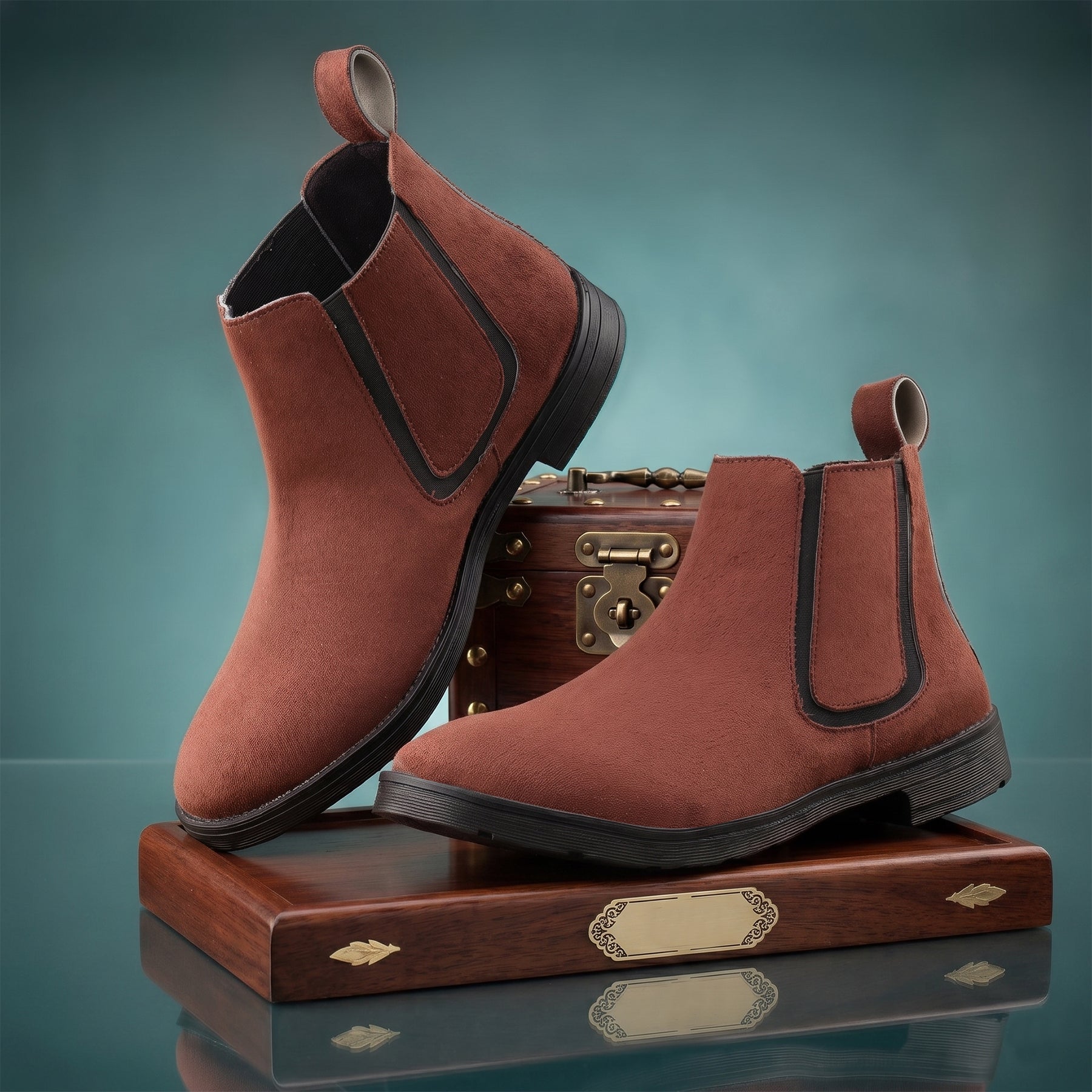 Baxxico Mens Premium Chelsea Boots Classic Slip On Smart Casual
