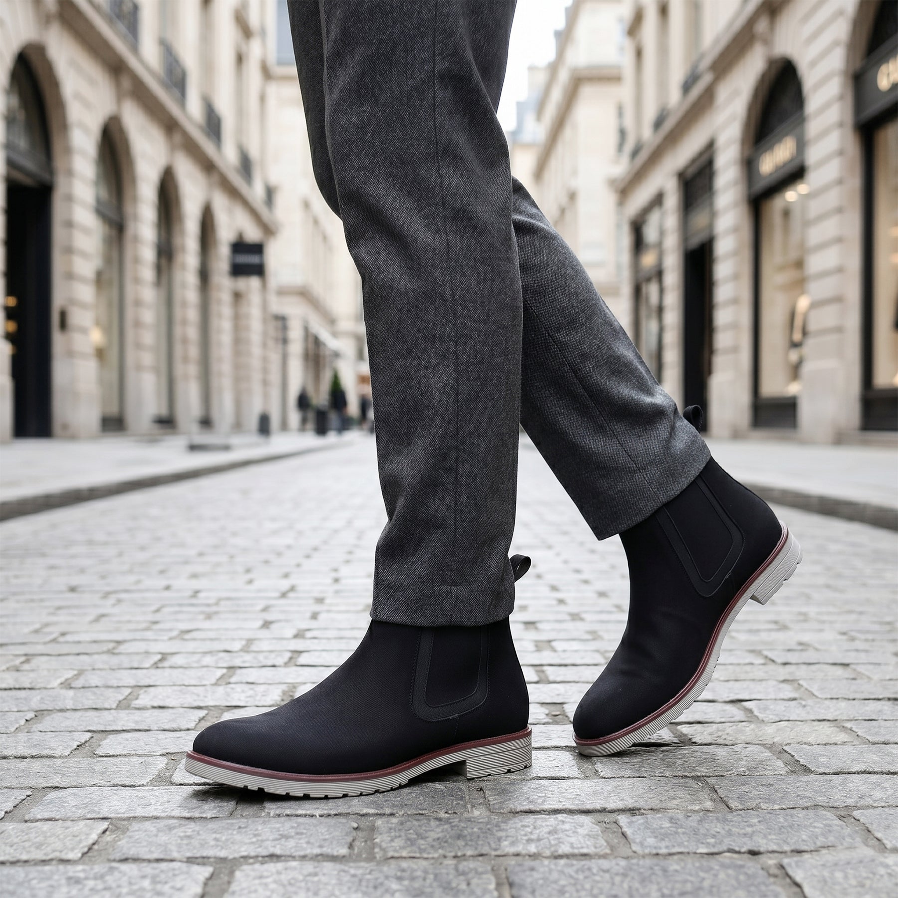 Baxxico Mens Premium Chelsea Boots Classic Slip On Smart Casual