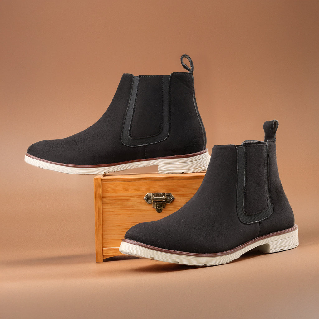 Baxxico Mens Premium Chelsea Boots Classic Slip On Smart Casual