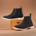Baxxico Mens Premium Chelsea Boots Classic Slip On Smart Casual
