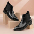 BAXXICO Mens Elevator Chelsea Boots Increase Height with Premium Style