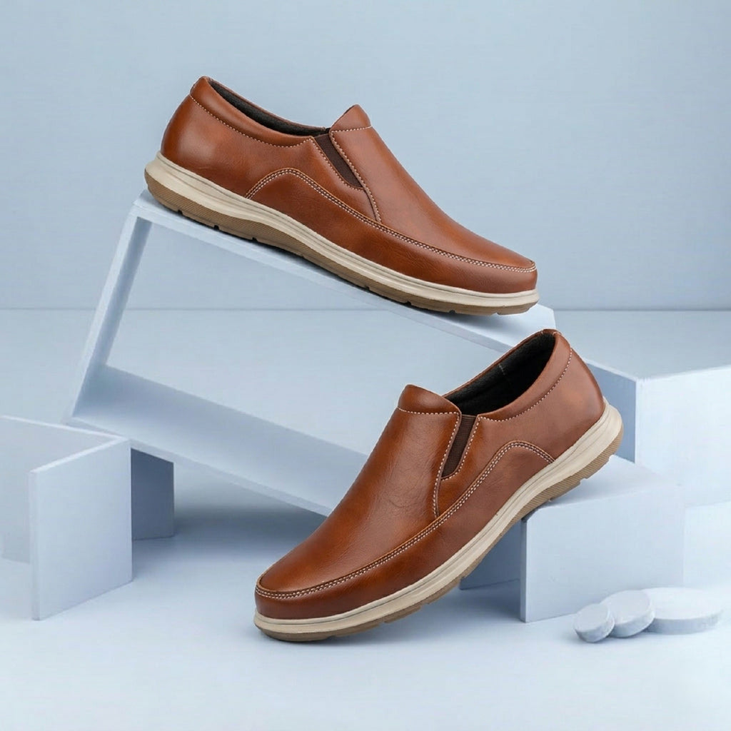 BAXXICO Mens Casual Slip On Shoes Durable Comfort for Office & Walking