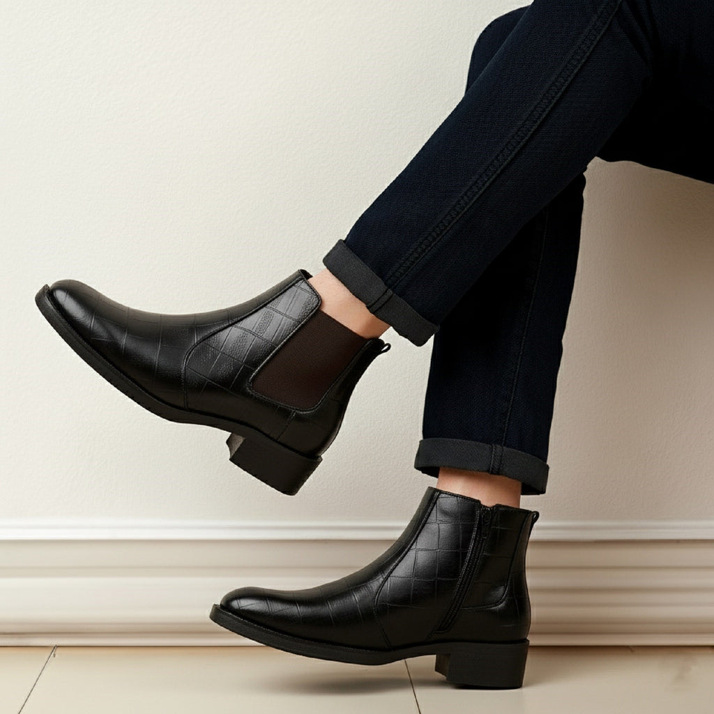 BAXXICO Mens Premium Chelsea Boots Stylish Durable & All Day Comfortable