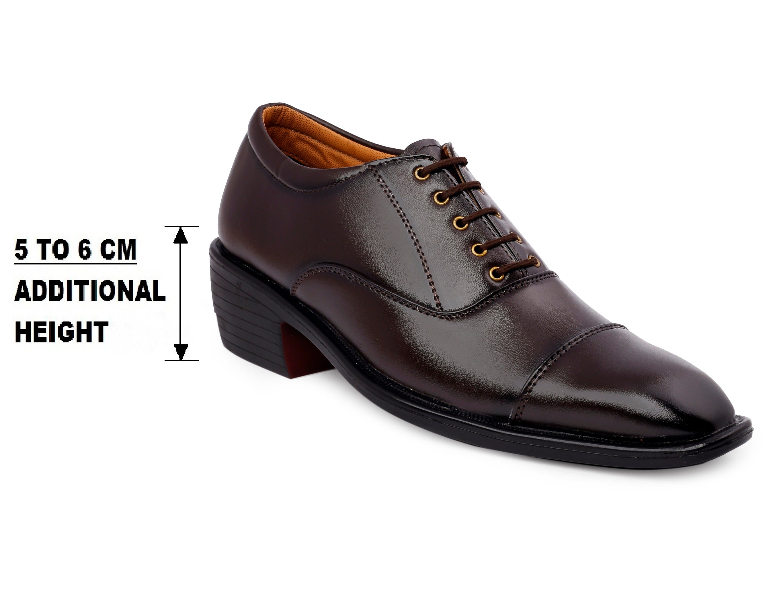 Mens Height Increasing Formal Office Wear Lace Up Shoe