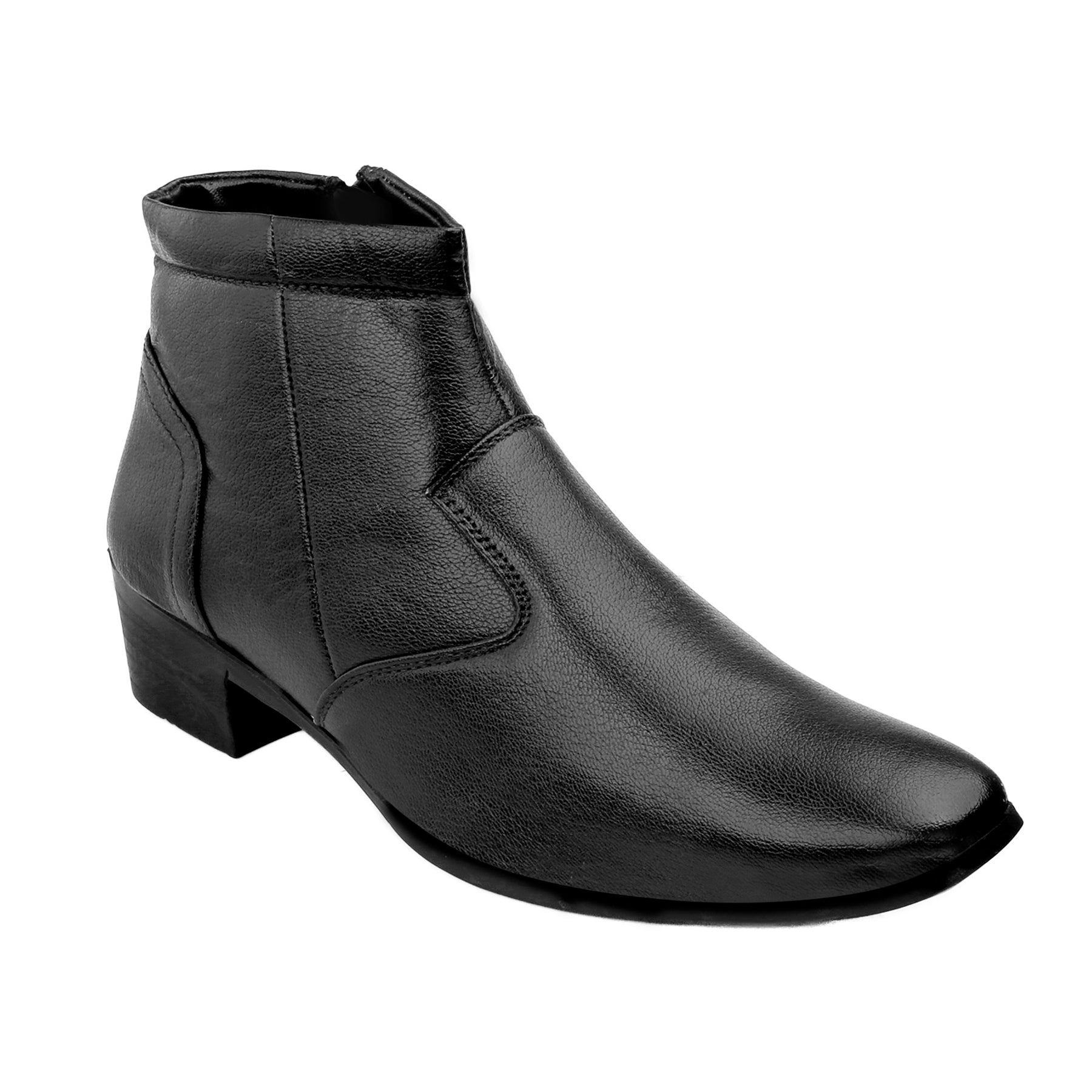 BAXXICO Height Increasing Formal Ankle Zipper Boots