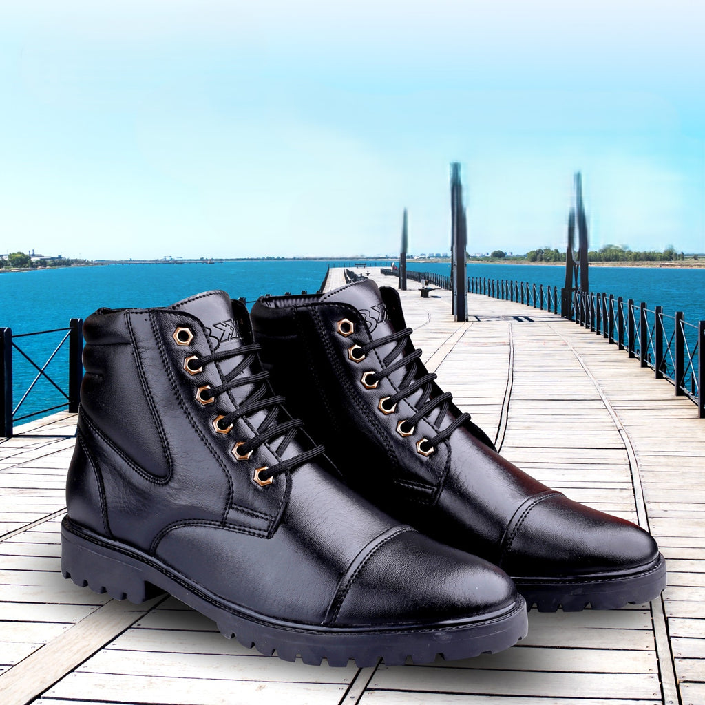 Baxxico Lace-up Ankle Stylish Boots for Men