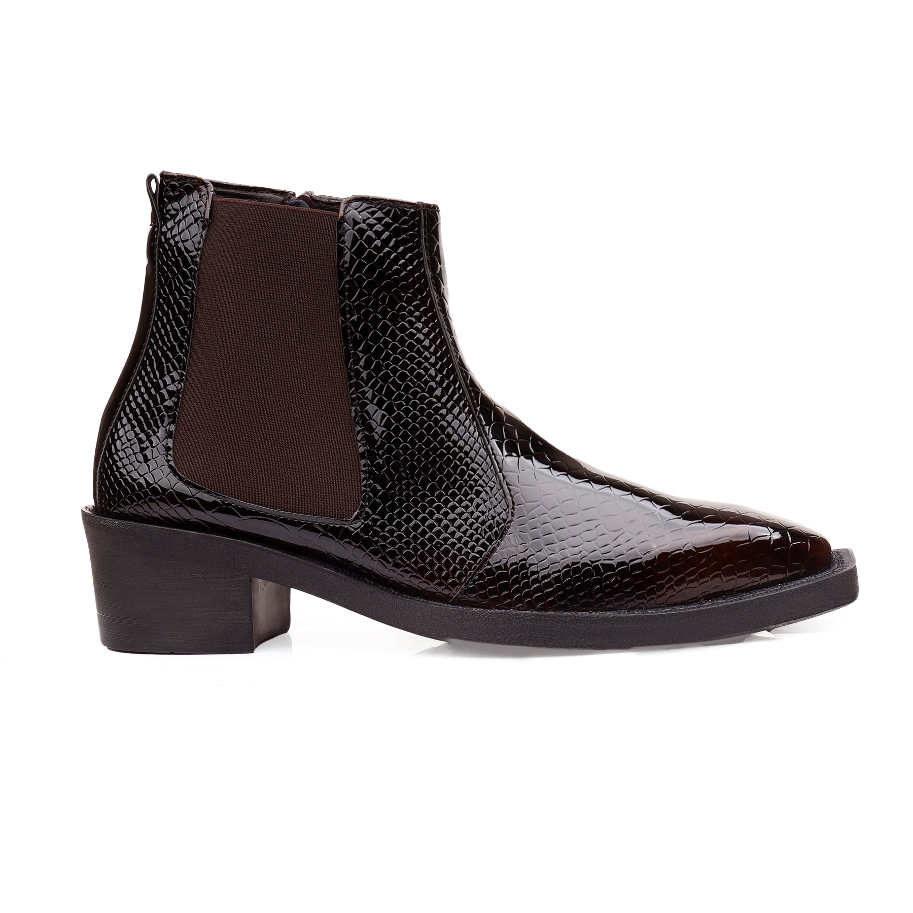 BAXXICO Mens Elevator Boots with 2 Inches Heel Height Boost