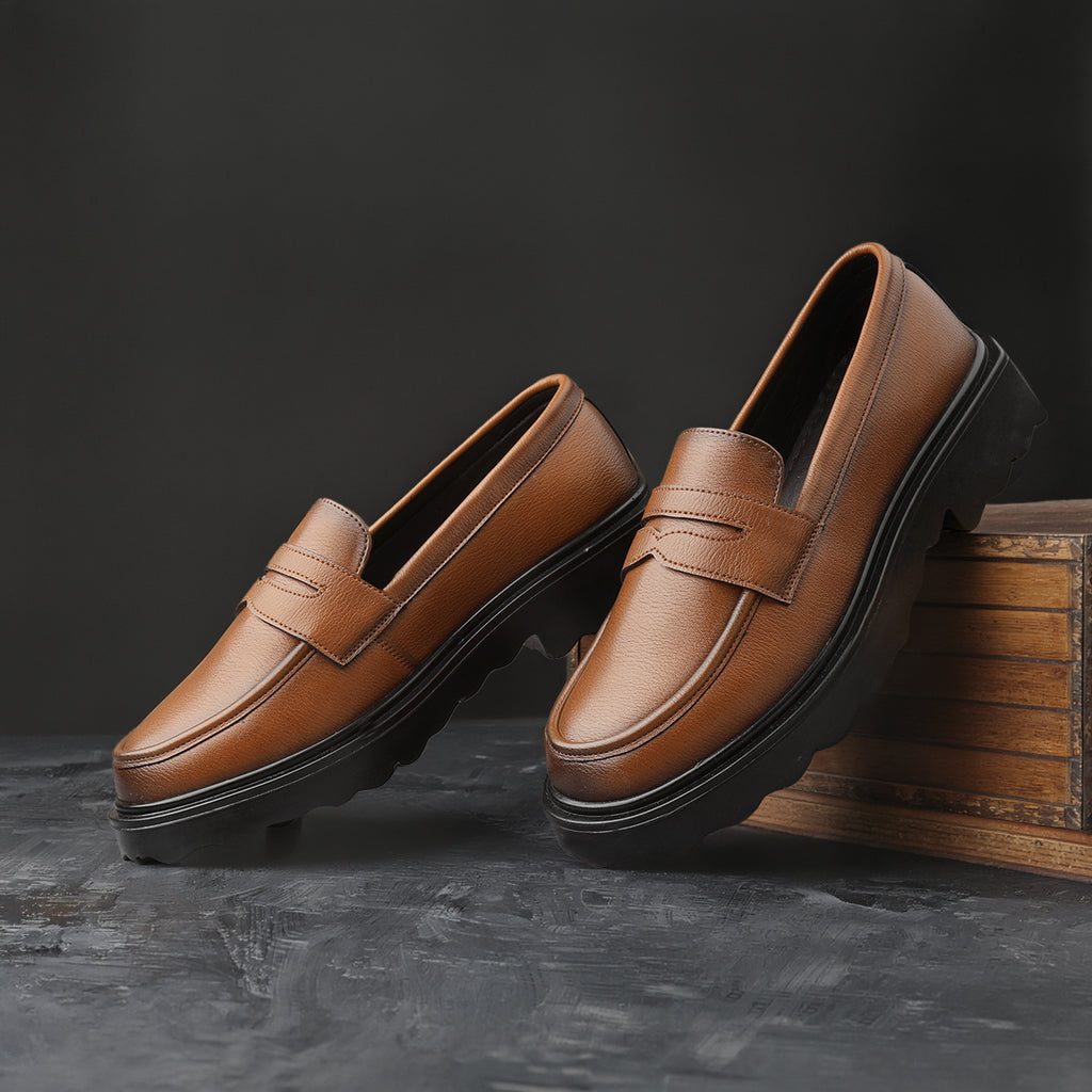BAXXICO Stylish Black Loafers Crafted for Comfort & Bold Personality