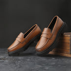 BAXXICO Stylish Black Loafers Crafted for Comfort and Bold Personality