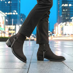 BAXXICO Mens comfortable faux leather boots