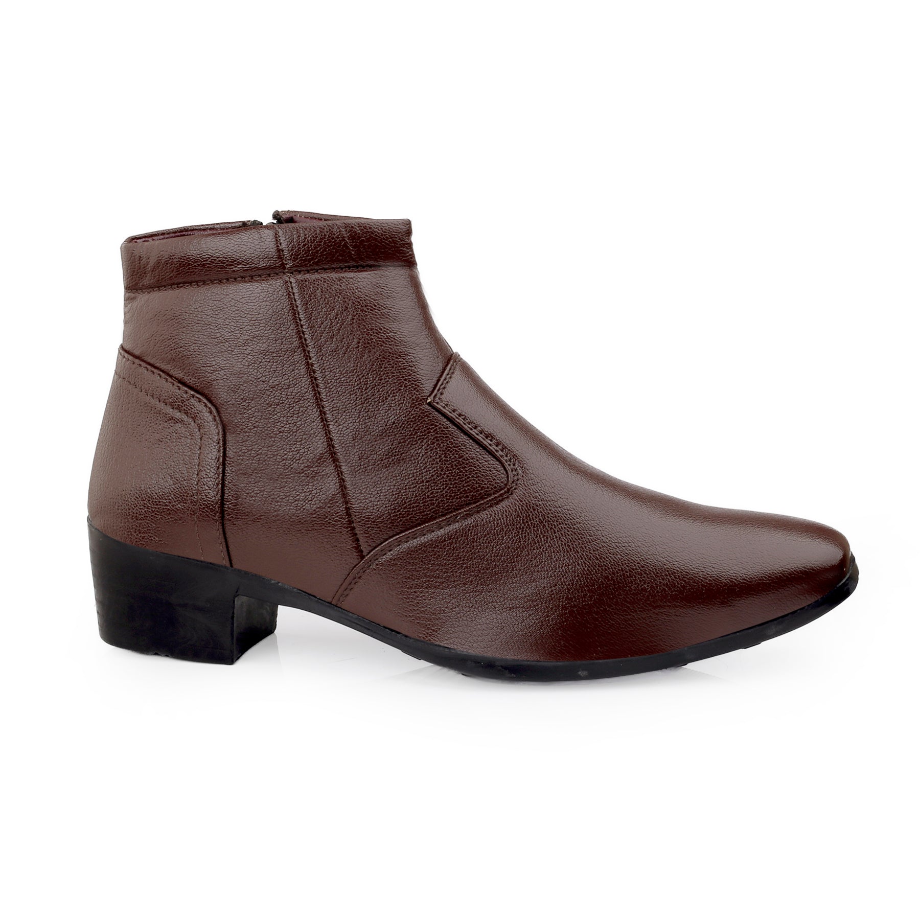 BAXXICO Height Increasing Formal Ankle Zipper Boots