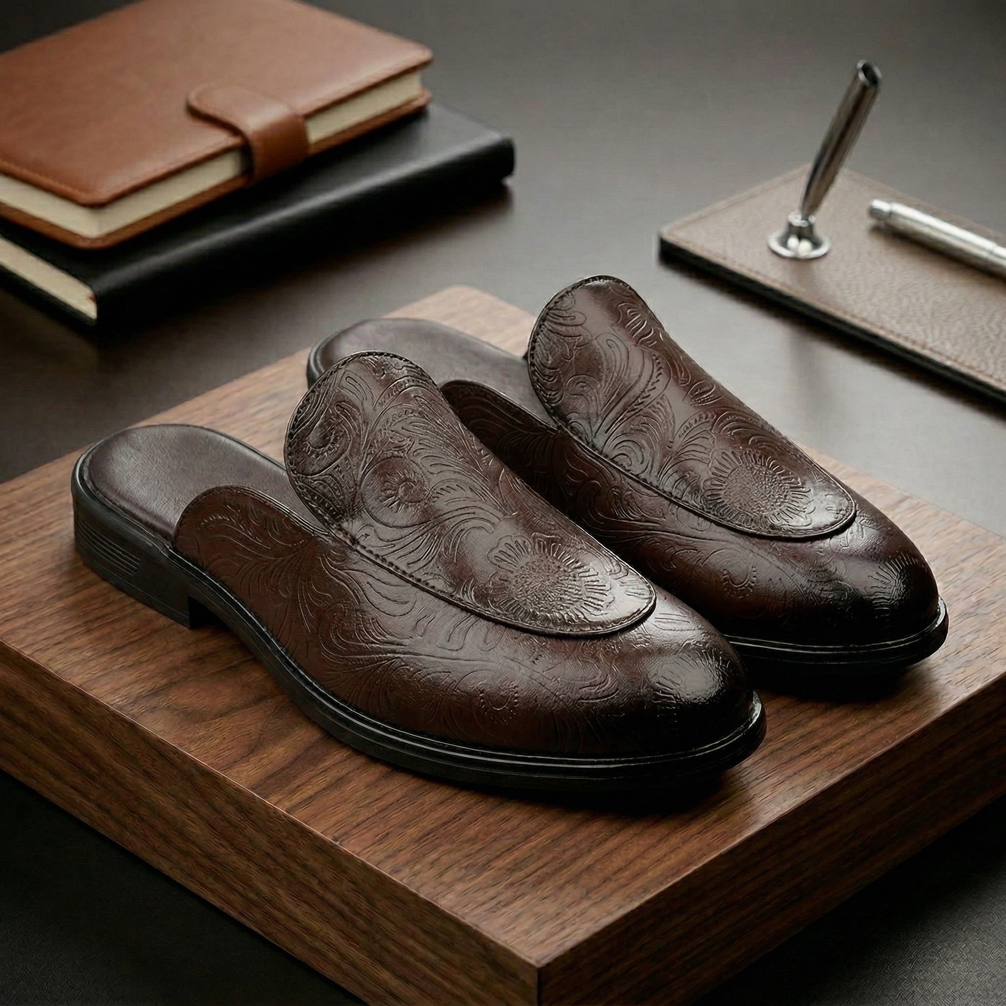 BAXXICO Luxury Slip On Mule Shoes Crafted for Bold Modern Fashion