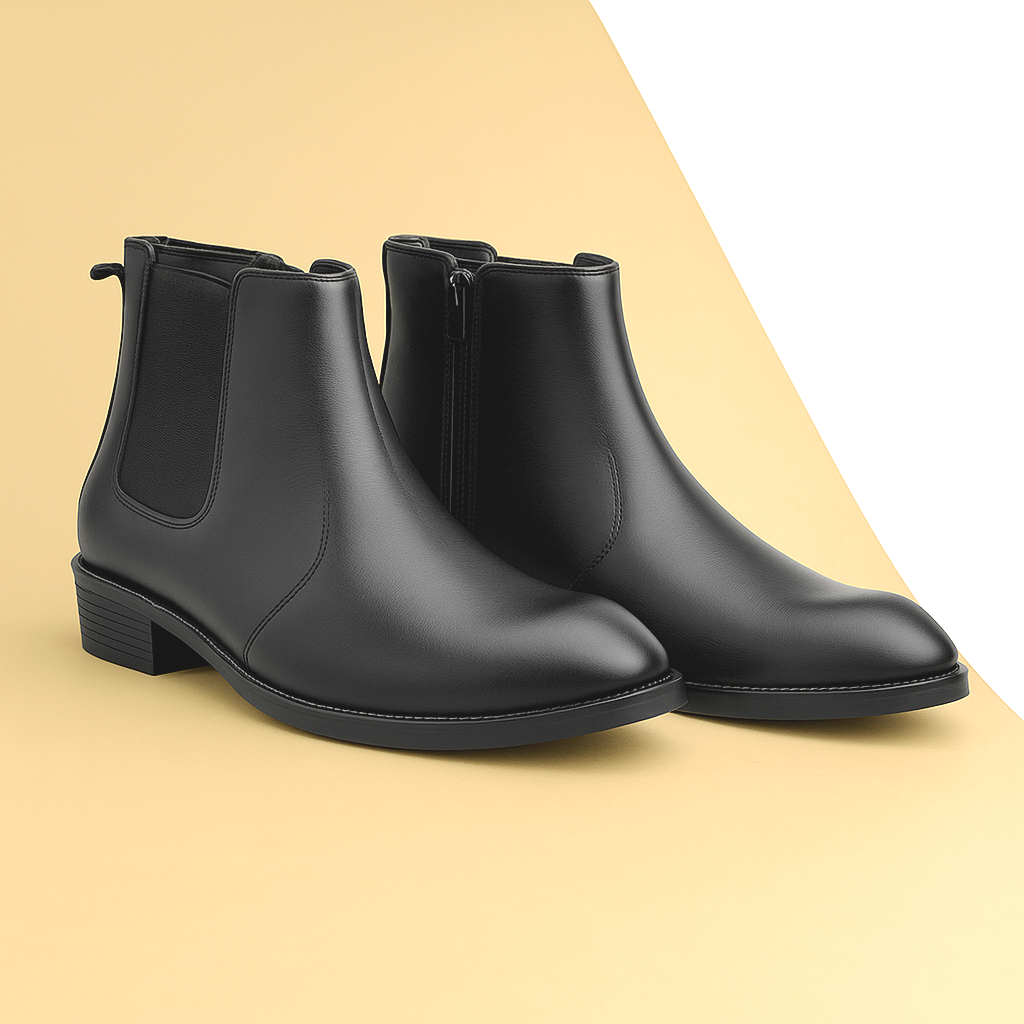 BAXXICO Mens Classic Elevator Boots Height Increase 2 Inches