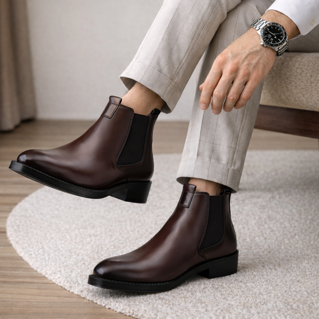 BAXXICO Mens 2 Inches Stylish Height Lifting Boots
