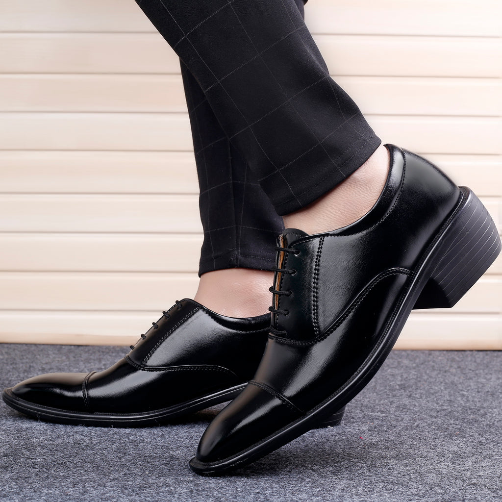 Mens Height Increasing Formal Office Wear Lace Up Shoe
