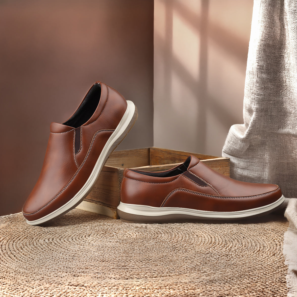 BAXXICO Mens Casual Slip On Shoes Durable Comfort for Office & Walking