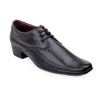 BAXXICO Mens Faux Upper Formal Derby Black Lace Up Shoes