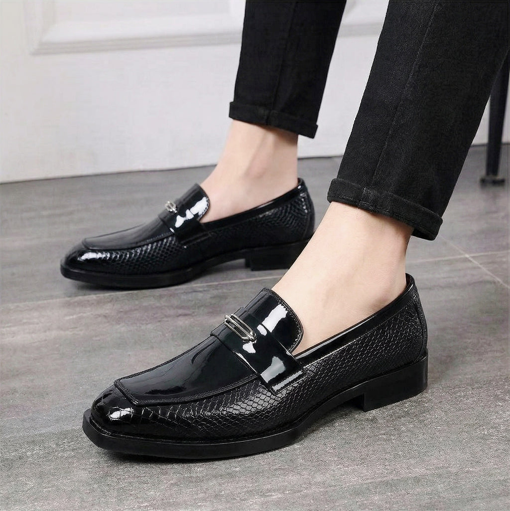 BAXXICO Luxury Party Wear Shoes with Elevated Heel Design for Men