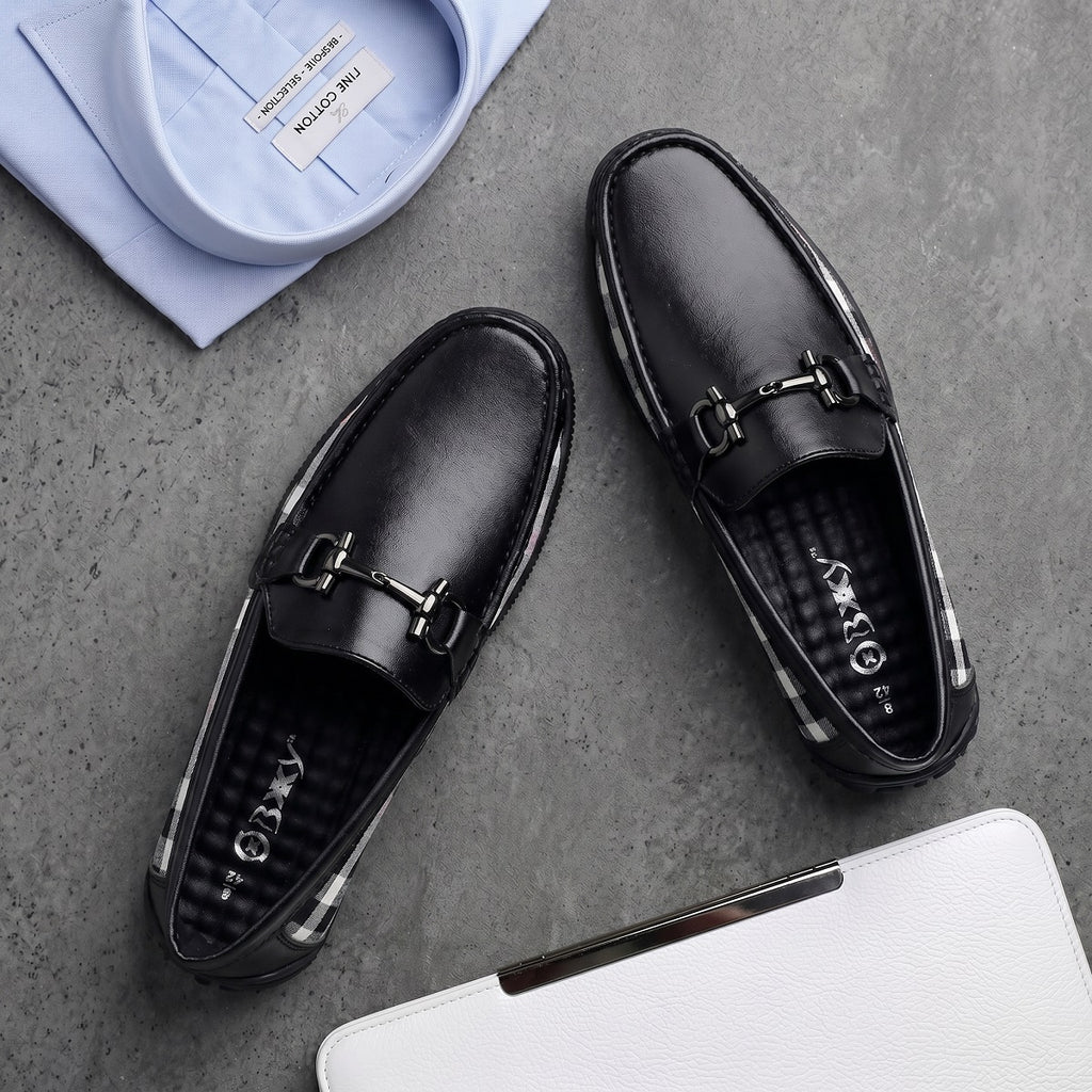 BAXXICO Stylish And Comfortable Checker Loafers for Men