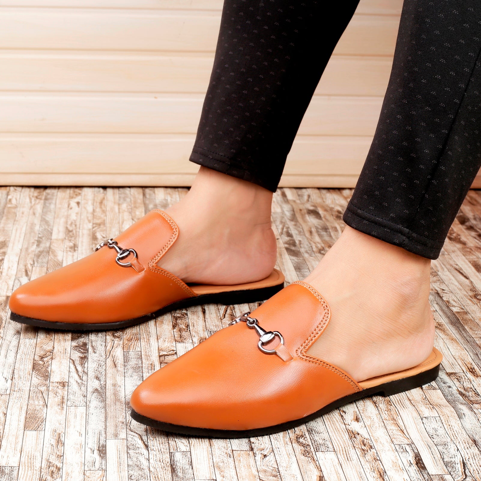 BAXXICO Mens Vegan Leather Material Latest Stylish Mules