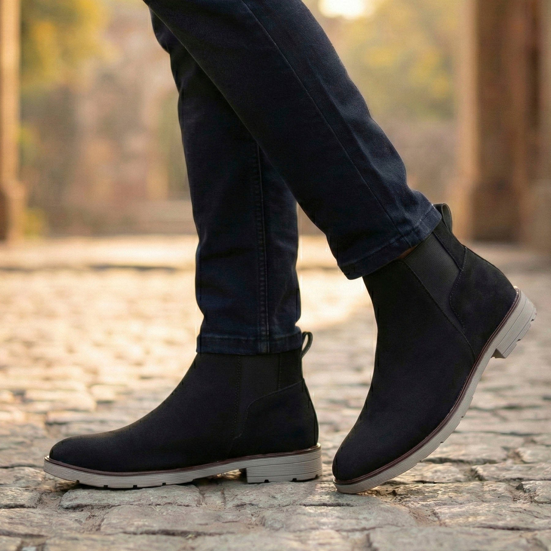 BAXXICO Mens Chelsea Boots Clean Lines Confident Style
