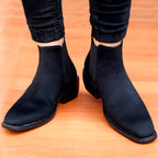 BAXXICO Mens Suede British Formal and Casual Wear Chelsea Boots