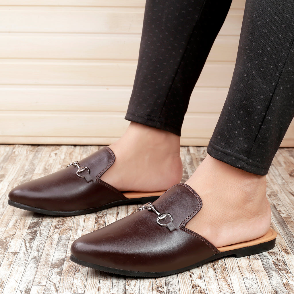 BAXXICO Mens Vegan Leather Material Latest Stylish Mules
