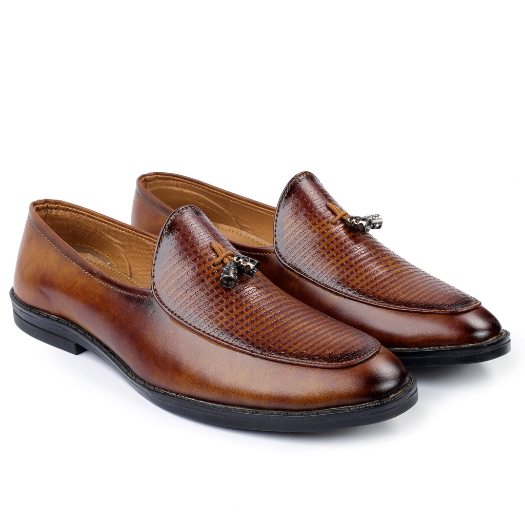 Baxxico Party Wear Premium Range Tassel Formal Slip ons for Men