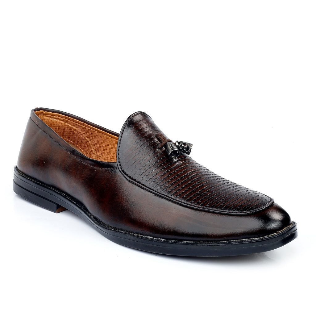 Baxxico Party Wear Premium Range Tassel Formal Slip ons for Men