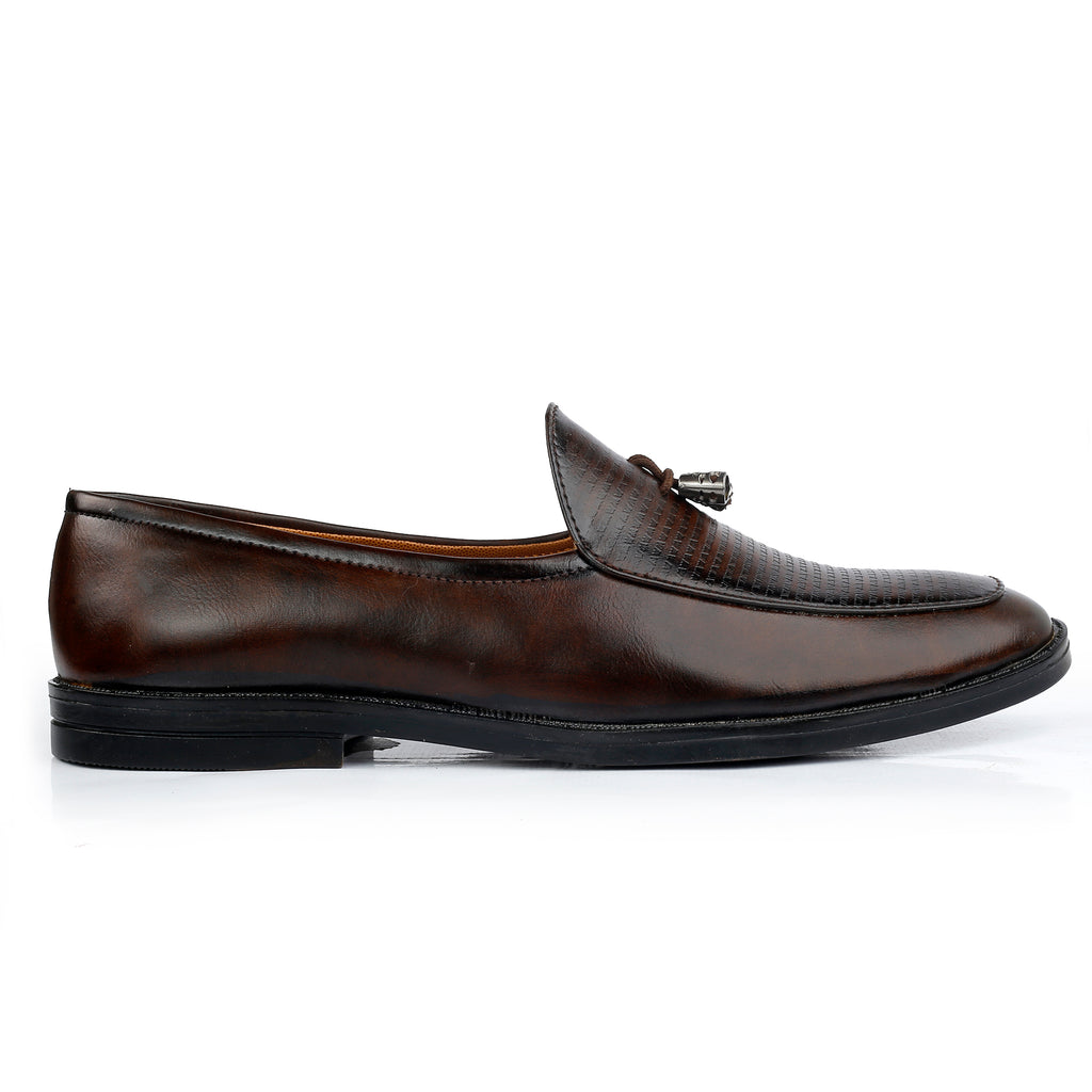 Baxxico Party Wear Premium Range Tassel Formal Slip ons for Men