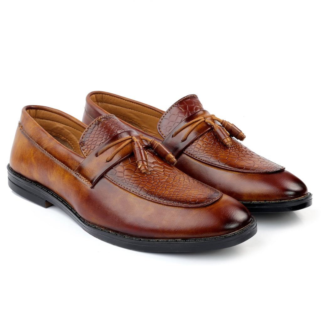 Baxxico Party Wear Premium Range Tassel Formal Slip ons for Men