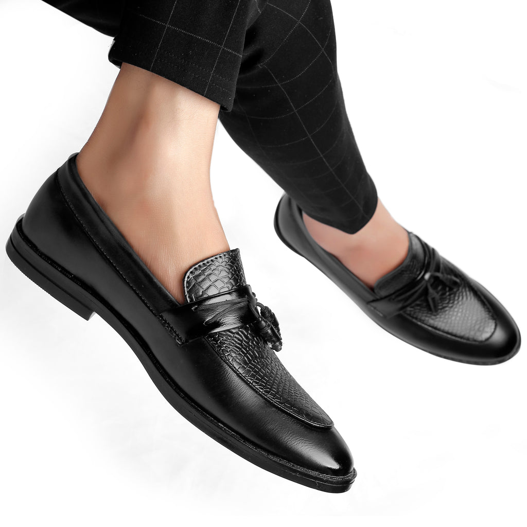 Baxxico Party Wear Premium Range Tassel Formal Slip ons for Men