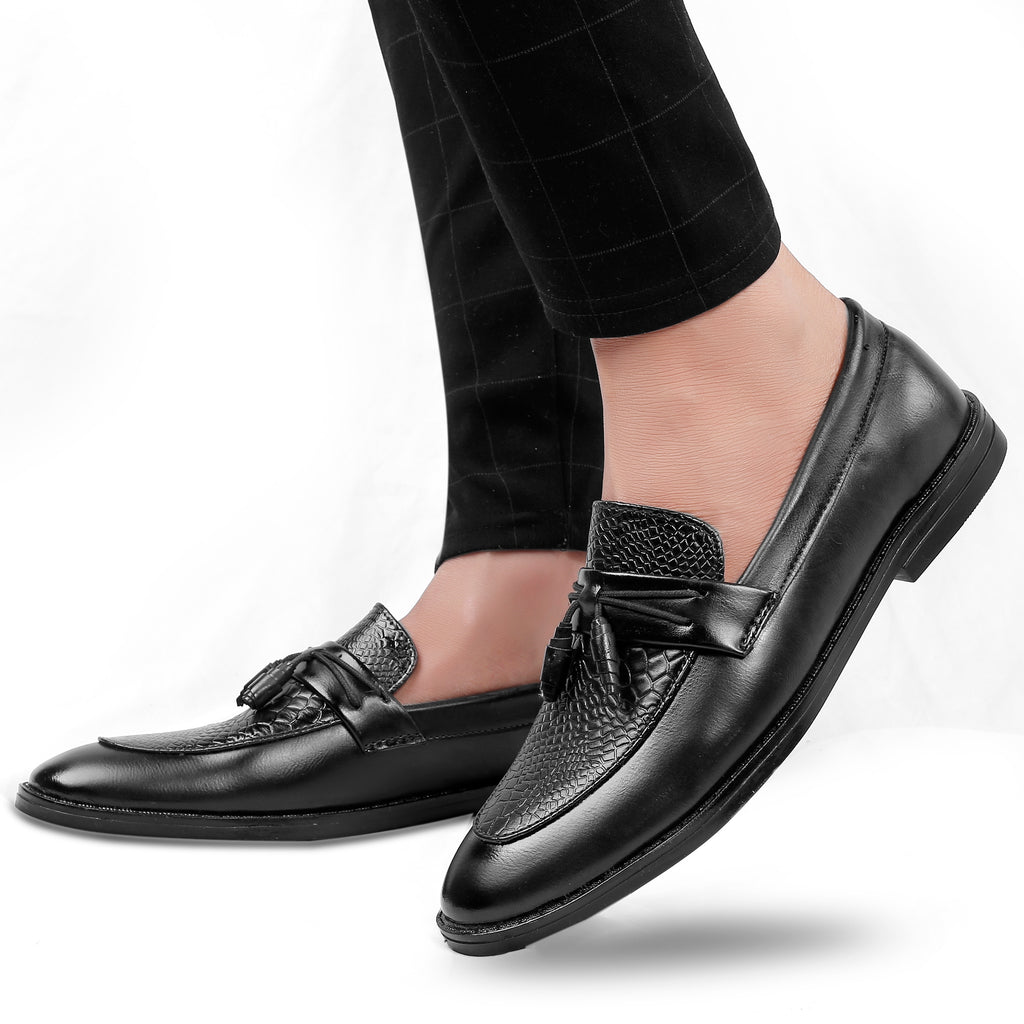 Baxxico Party Wear Premium Range Tassel Formal Slip ons for Men