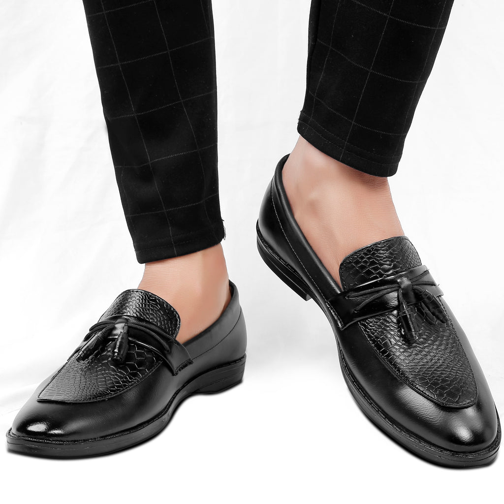 Baxxico Party Wear Premium Range Tassel Formal Slip ons for Men