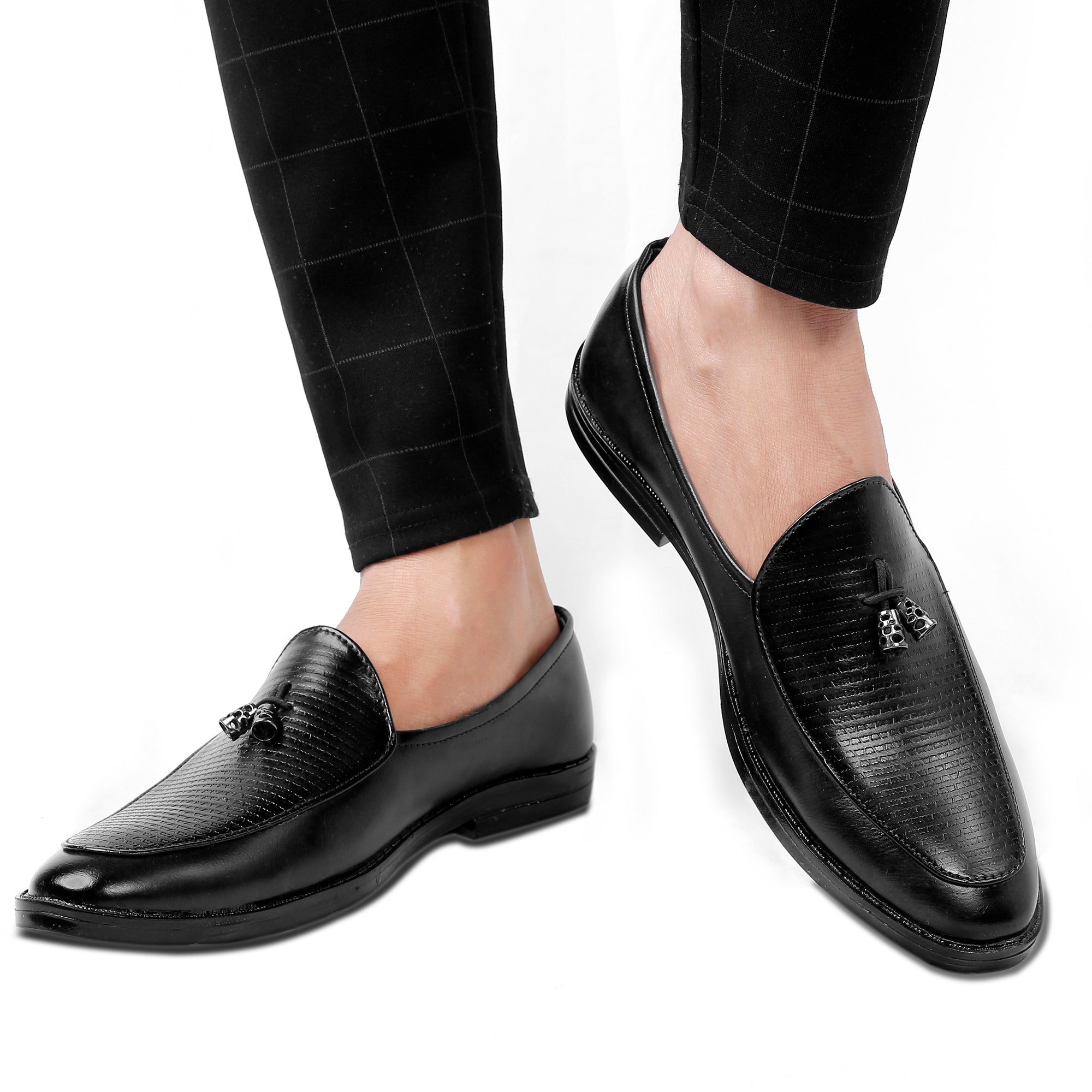 Baxxico Party Wear Premium Range Tassel Formal Slip ons for Men