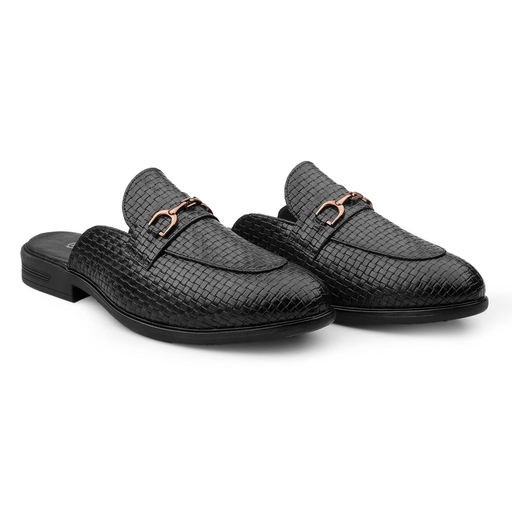 BAXXICO Premium Faux Leather Slip On Mule Loafers for Men